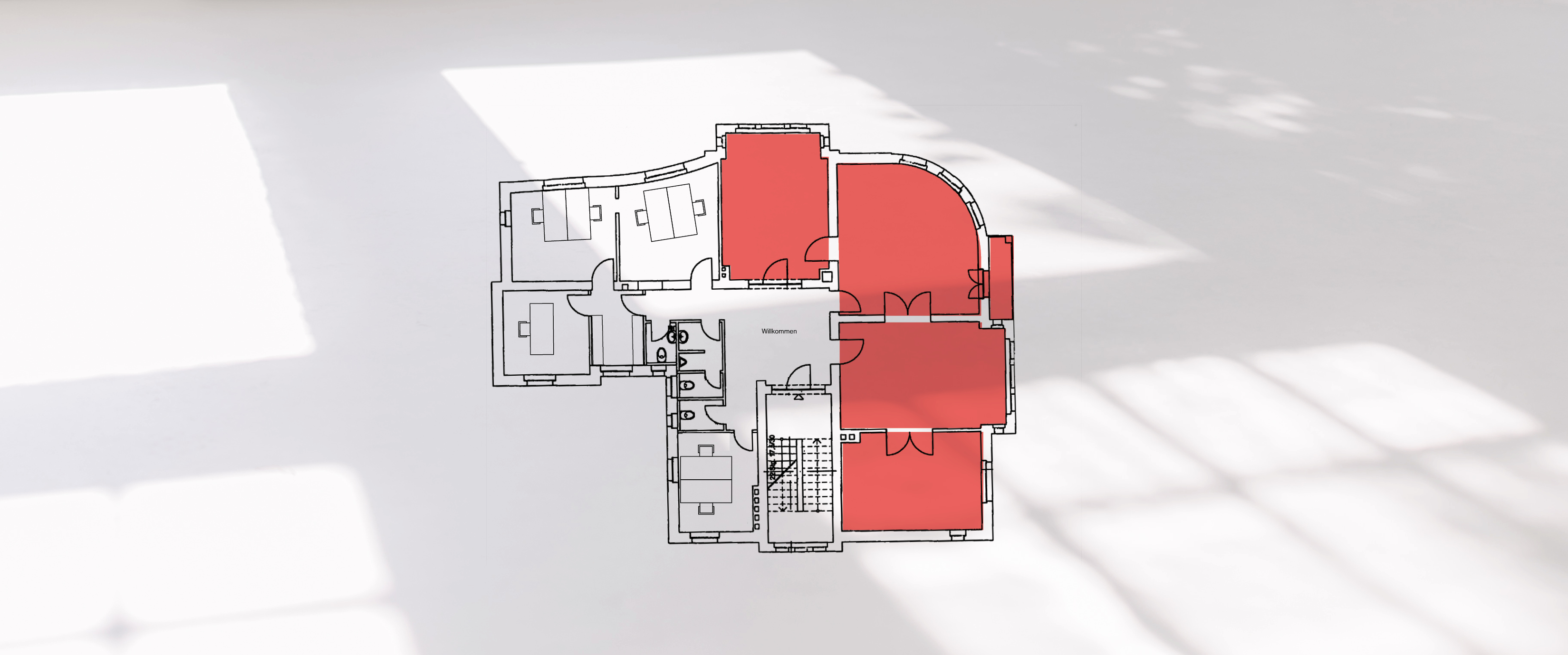 Grafik mit Grundriss des Studio M