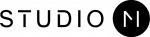 Studio M Logo in schwarzer Schrift